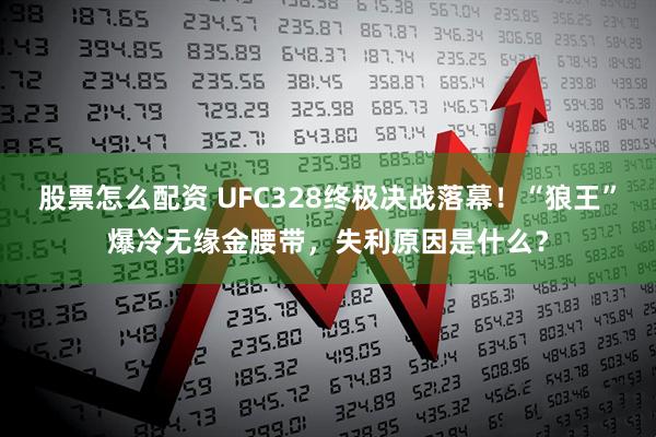 股票怎么配资 UFC328终极决战落幕!“狼王”爆冷无缘金腰带,失利原因是什么?